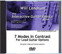 7 Modes In Contrast Guitar Video Jam Tracks Interactive Guitar Clinics DVDRom