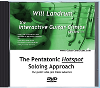 The Pentatonic HOTSPOT Soloing Approach Guitar Video Jam Tracks Interactive Guitar Clinics DVDRom